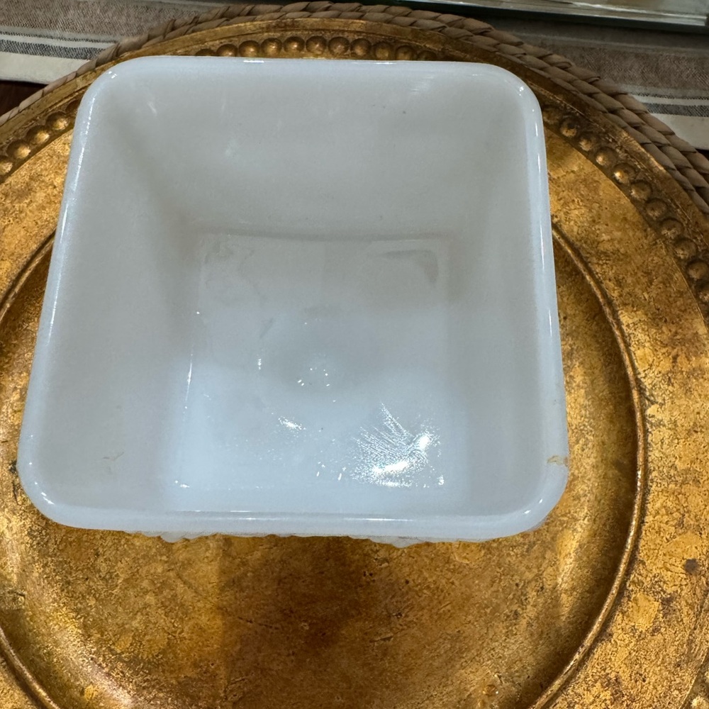 White Milk Glass Pedestal Bowl - Picture 6 of 6